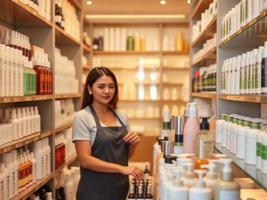 Beauty and personal care products prepared for despatch